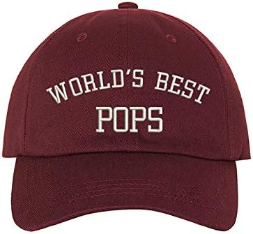 Dünyanın En İyi Pops İşlemeli Beyzbol Şapkası-Baba Şapkası, Büyükbaba Beyzbol Şapkası, Baba Şapkası, Büyükbaba Şapkası