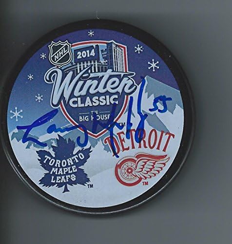 Larry MURPHY Detroit Red Wings'i İmzaladı 2014 KIŞ KLASİK Diski - İmzalı NHL Diskleri