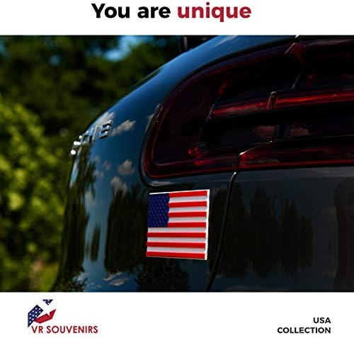 Amerikan Bayrağı Sticker Araba Çıkartmaları-3D Premium Kalite Vinil ABD tampon çıkartmaları Kamyon için-4 Paket içinde