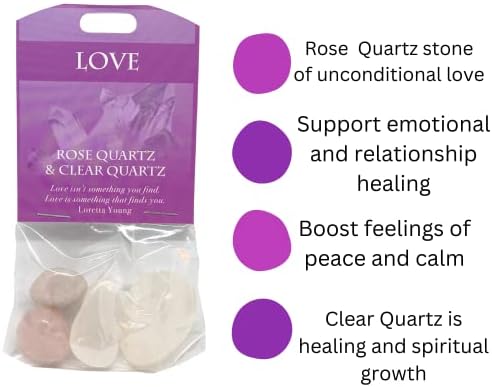 Aromaterapi mumu, kristaller/taşlar ve Pozitiflik titreşimleri için enerji temizleme bileziği ile Aşk Tezahürü Paketi
