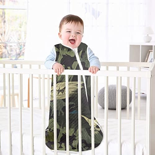 yenidoğan Bebekler için vvfelıxl uyku tulumu - Kamuflaj Dino Desen Bebek giyilebilir Battaniye - Bebek için kundak
