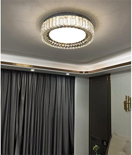 UYAMZ Led tavan ışıkları kısılabilir kristal tavan yatak odası için lamba oturma odası mutfak yuvarlak yemek odası